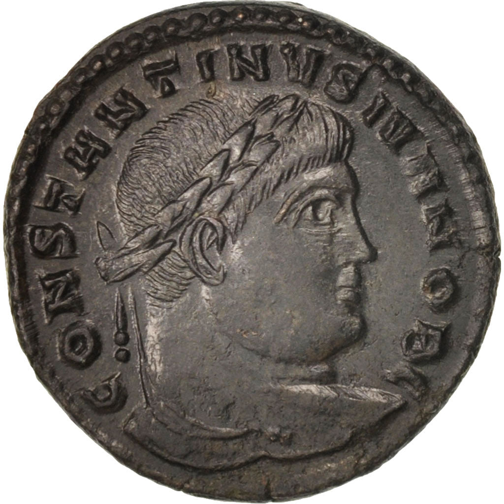Coin, Constantine II, Follis, Trier, MS(63), Bronze, RIC:441