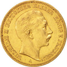 Etats allemands, PRUSSIA, Wilhelm II, 20 Mark, 1901, Berlin, TTB+, Or, KM:521