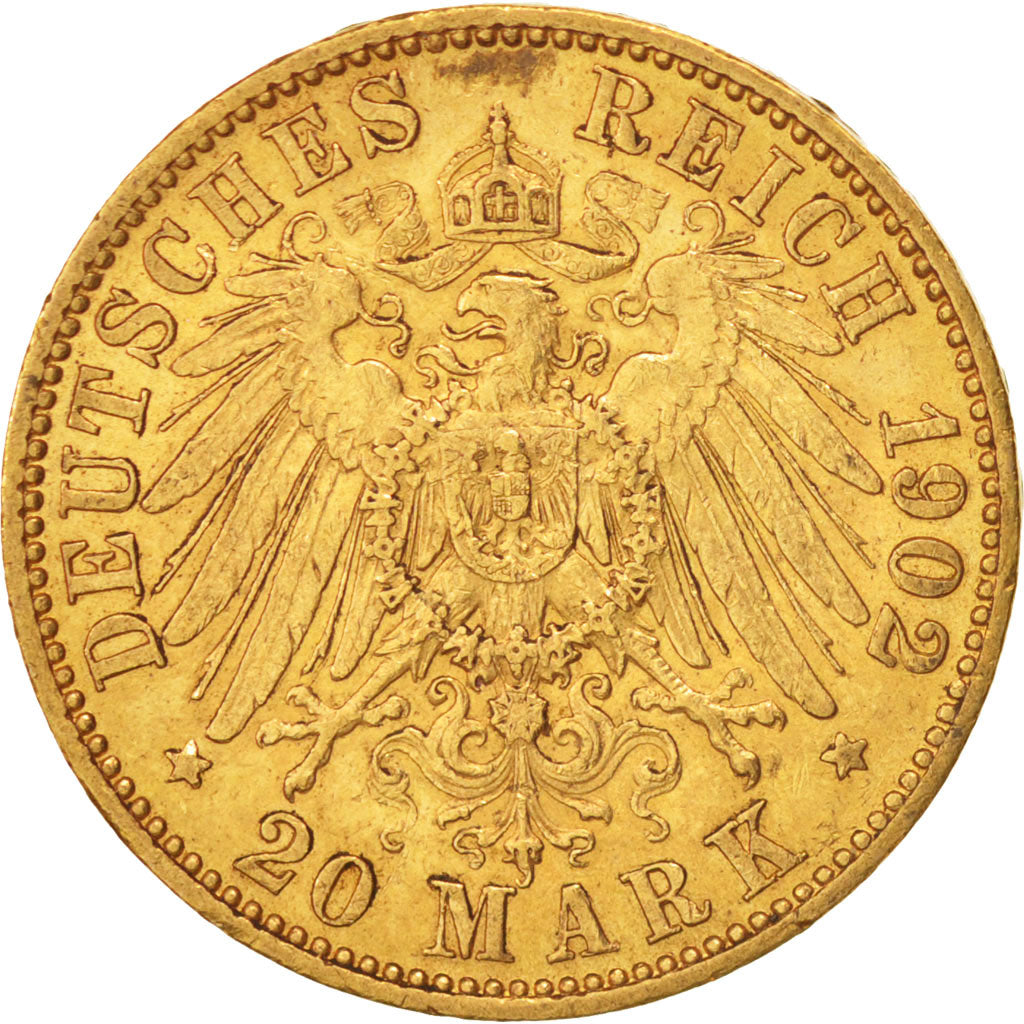 Monnaie, Etats allemands, PRUSSIA, Wilhelm II, 20 Mark, 1902, Berlin, TTB, Or
