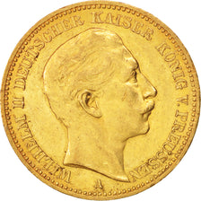 Coin, German States, PRUSSIA, Wilhelm II, 20 Mark, 1902, Berlin, EF(40-45)