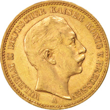 Estados alemanes, PRUSSIA, Wilhelm II, 20 Mark, 1905, Berlin, EBC, Oro, KM:521