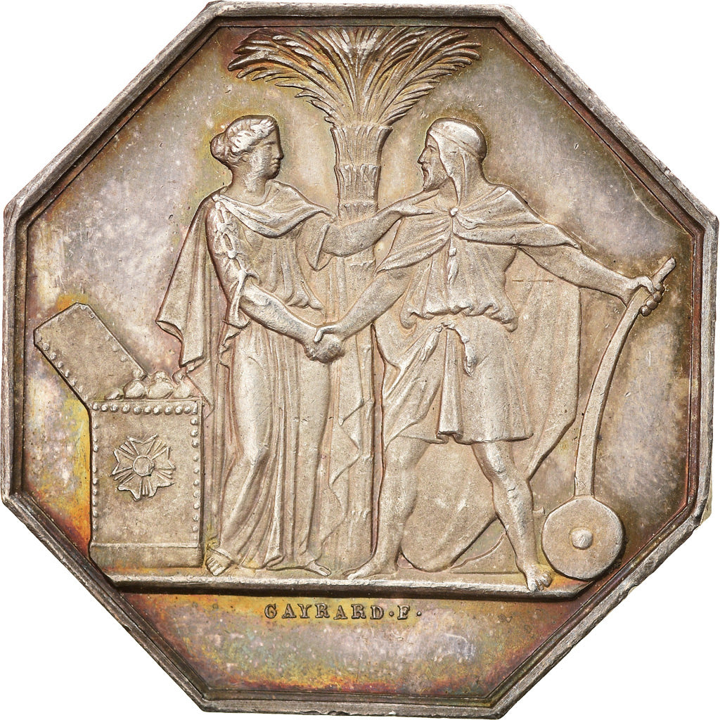 Algeria, Token, Banque de l'Algérie, nd (1845-1860), Gayrard, VZ+, Silber