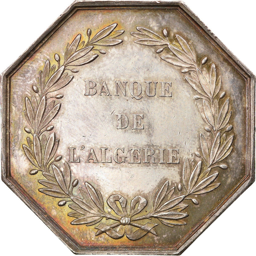 Algeria, Token, Banque de l'Algérie, nd (1845-1860), Gayrard, VZ+, Silber