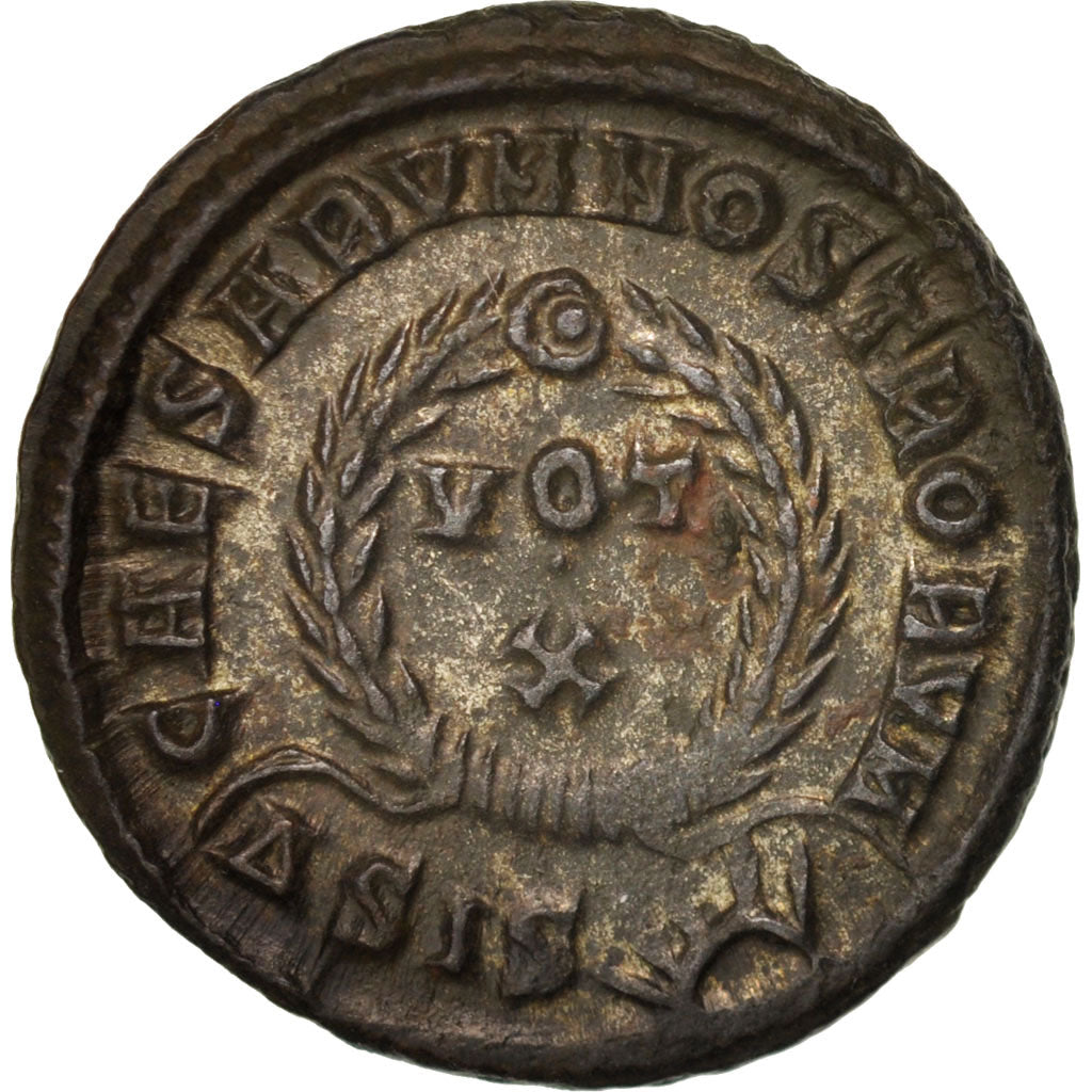 Moneda, Crispus, Follis, Siscia, SC+, Bronce, RIC:181