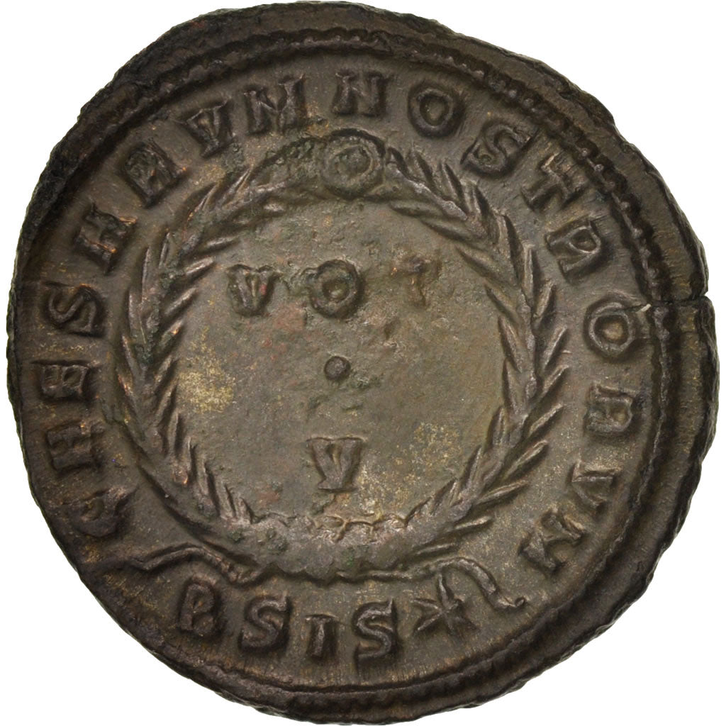 Coin, Crispus, Follis, Siscia, MS(63), Bronze, RIC:161