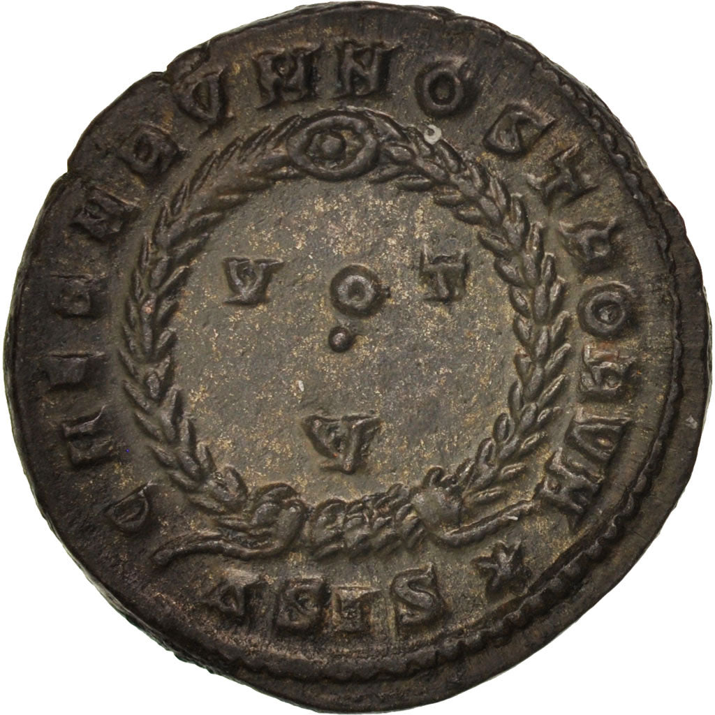 Moneda, Crispus, Follis, Siscia, SC+, Bronce, RIC:161