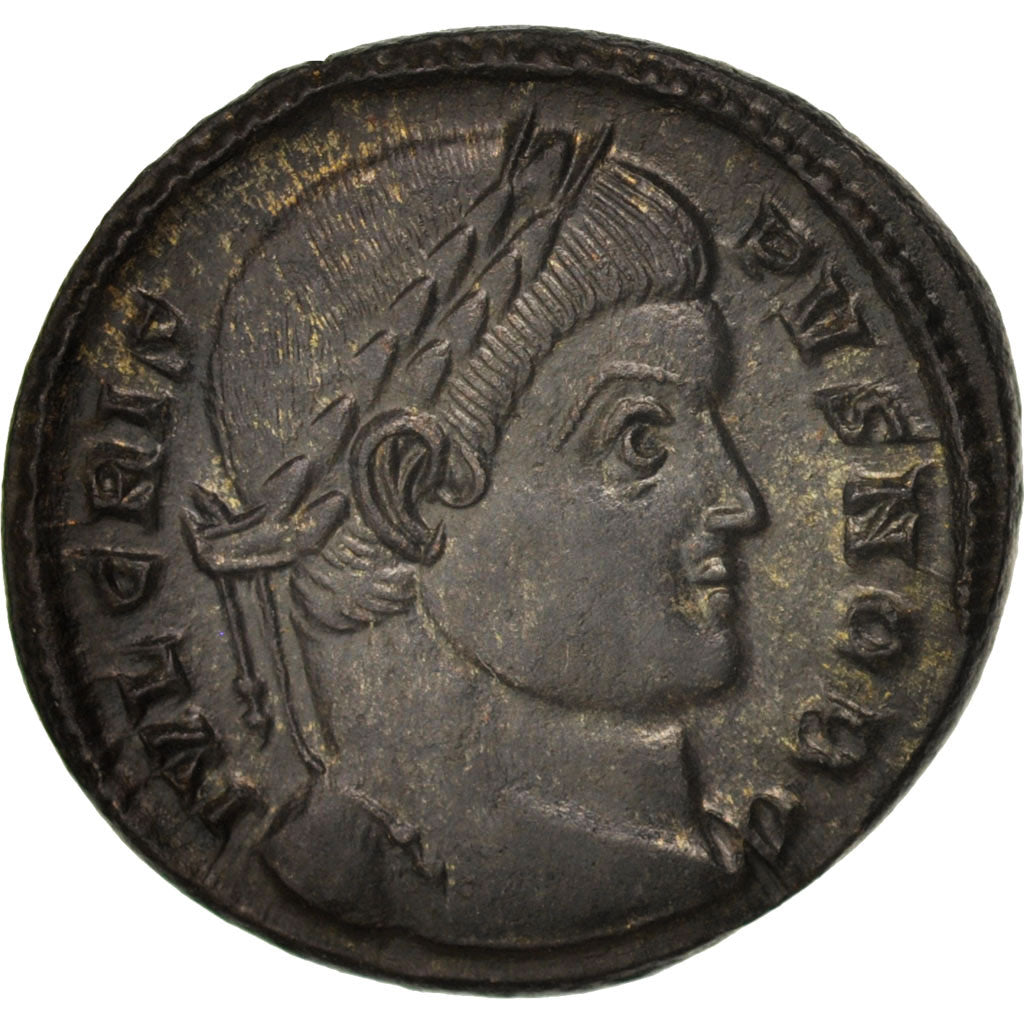 Coin, Crispus, Follis, Trier, MS(63), Bronze, RIC:431
