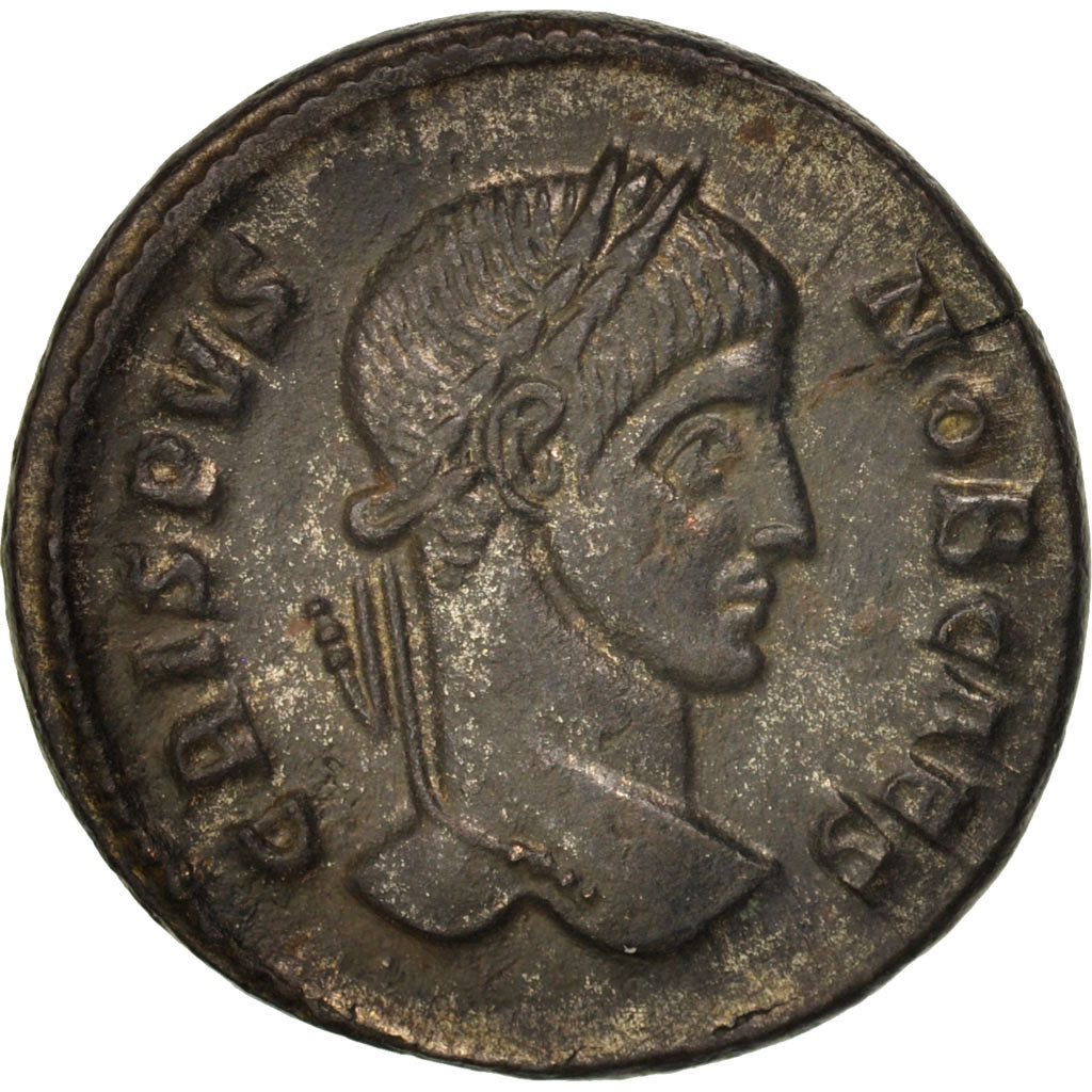 Coin, Crispus, Follis, Arles, MS(63), Bronze, RIC:247