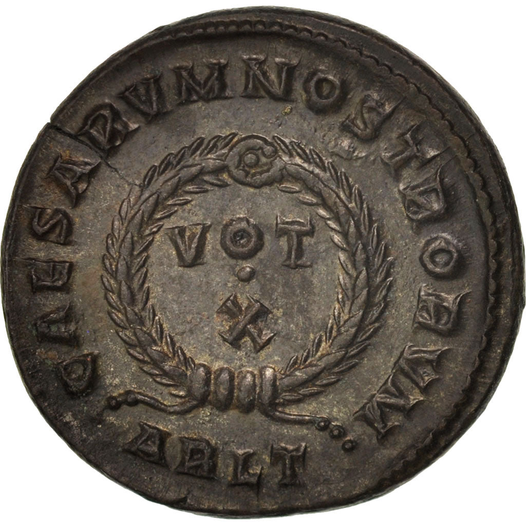 Coin, Crispus, Follis, Arles, MS(63), Bronze, RIC:247