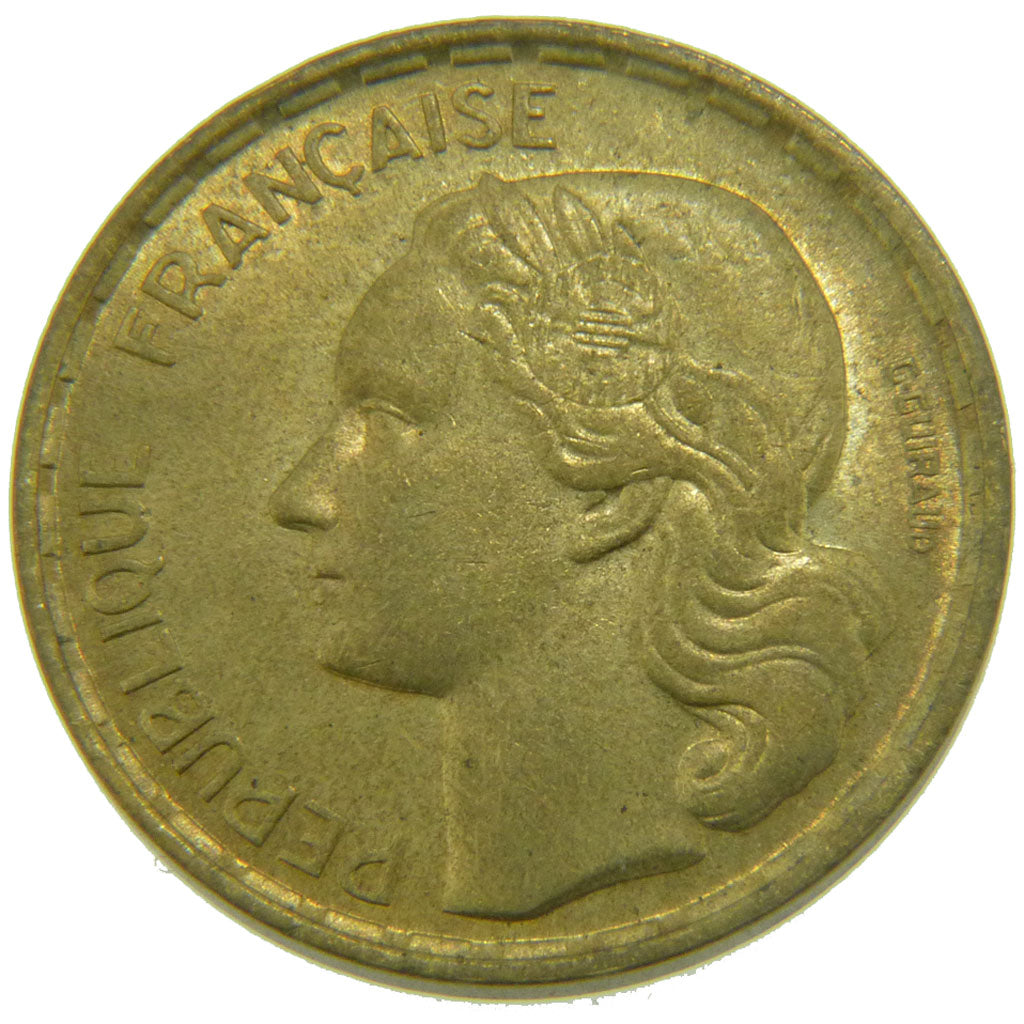 FRANCE, Guiraud, 50 Francs, 1951, MS(60-62), Cupro-Aluminium, 27, Gadoury #880,.