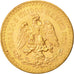 Mexico, 50 Pesos, 1945, Mexico City, AU(55-58), Gold, KM:481