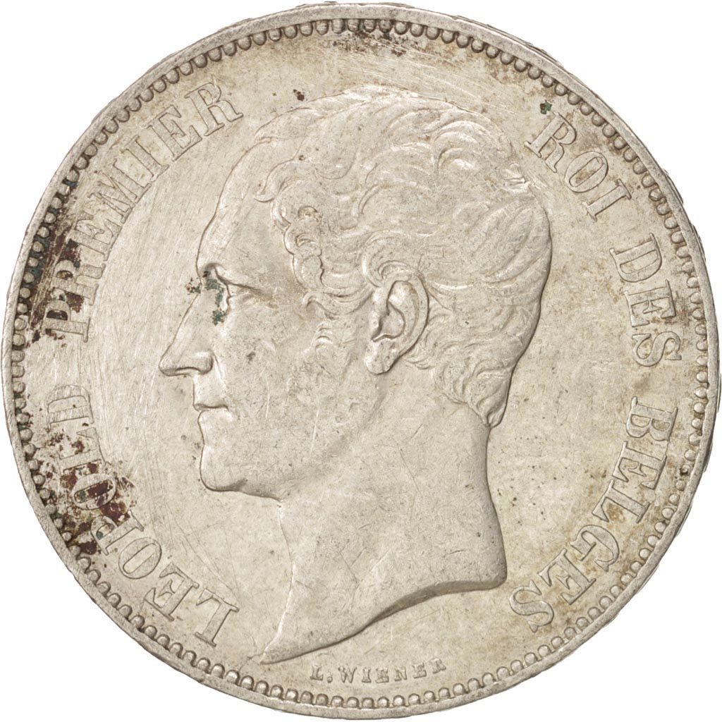 Belgium, Leopold I, 5 Francs, 5 Frank, 1850, EF(40-45), Silver, KM:17
