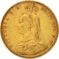 Australie, Victoria, Sovereign, 1887, Melbourne, TTB, Or, KM:10