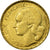 Moneda, Francia, Guiraud, 50 Francs, 1952, Paris, MBC+, Aluminio - bronce