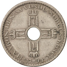 Norway, Haakon VII, Krone, 1940, EF(40-45), Copper-nickel, KM:385