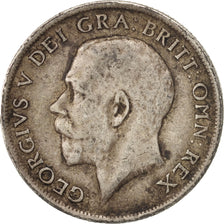 Great Britain, George V, Shilling, 1916, VF(30-35), Silver, KM:816
