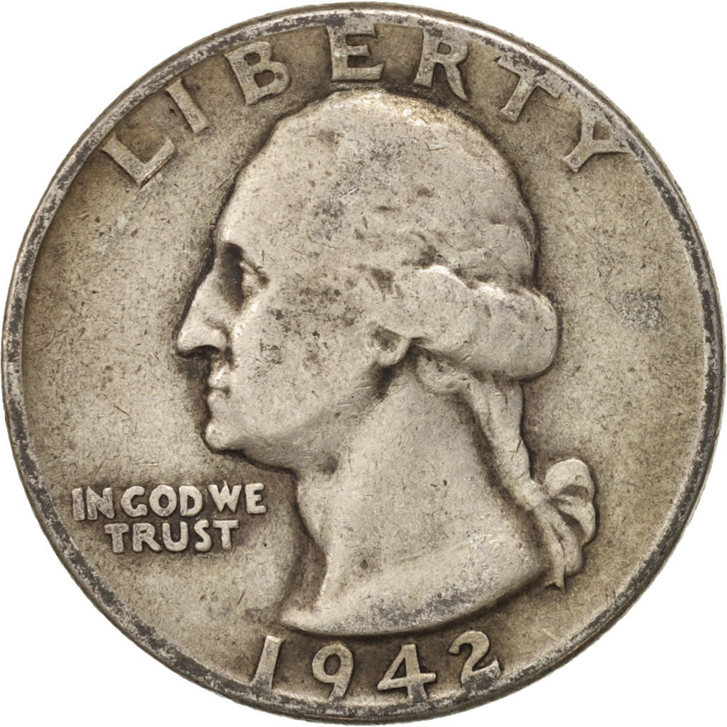 United States, Washington Quarter, 1942, U.S. Mint, Philadelphia
