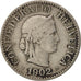 Switzerland, 10 Rappen, 1902, Bern, VF(20-25), Copper-nickel, KM:27