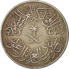 Saudi Arabia, UNITED KINGDOMS, 4 Ghirsh, 1956, TTB, Copper-nickel, KM:42