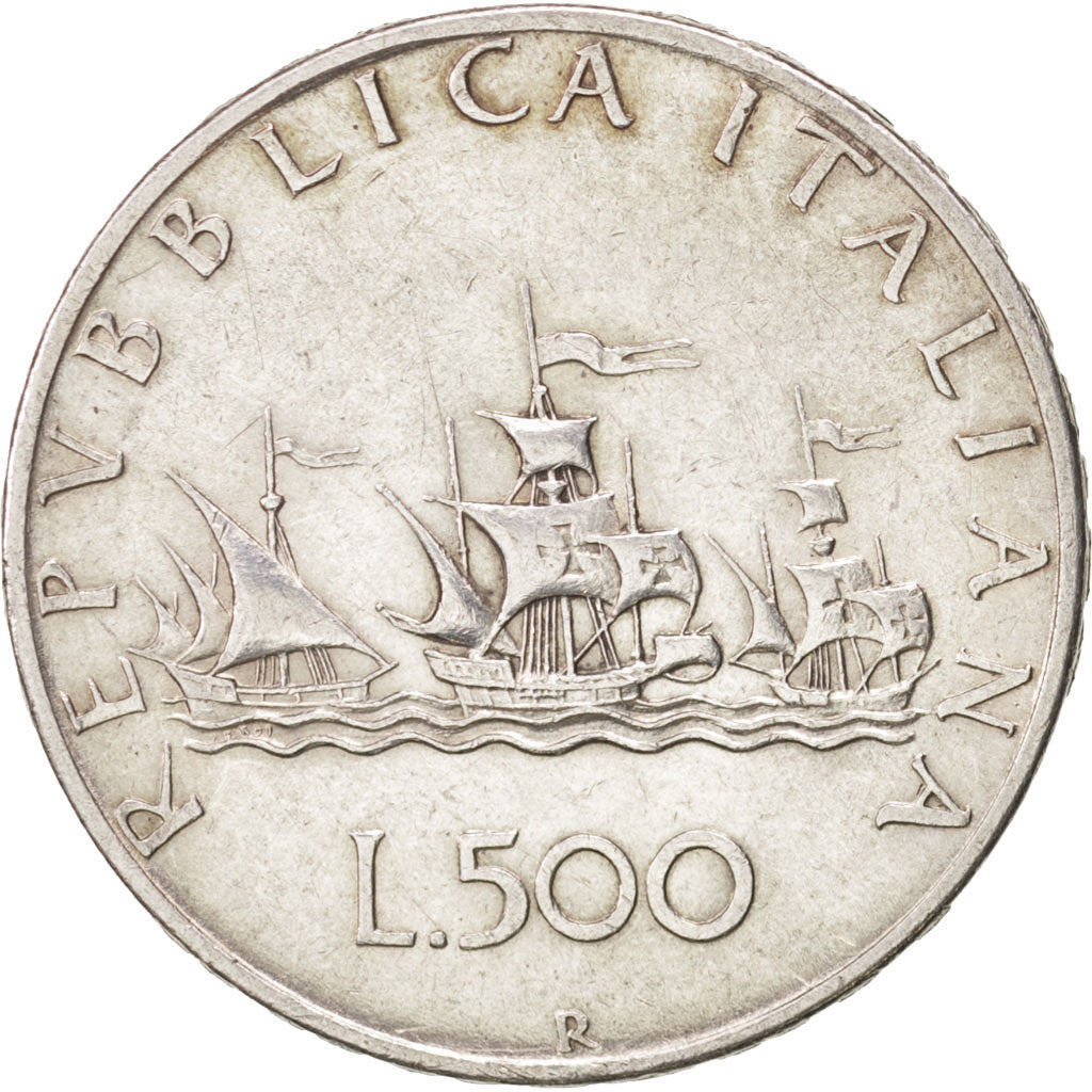 Italy, 500 Lire, 1958, Rome, EF(40-45), Silver, KM:98