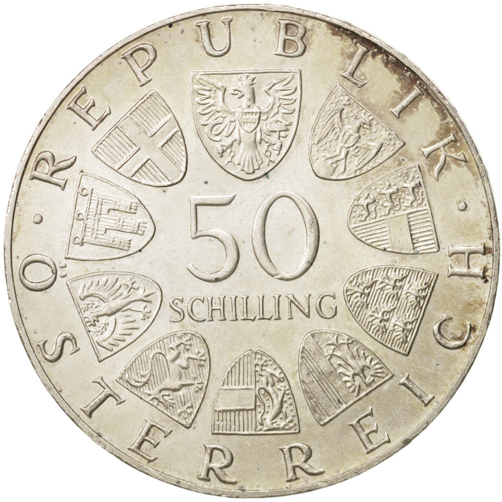 Austria, 50 Schilling, 1974, MS(63), Silver, KM:2919