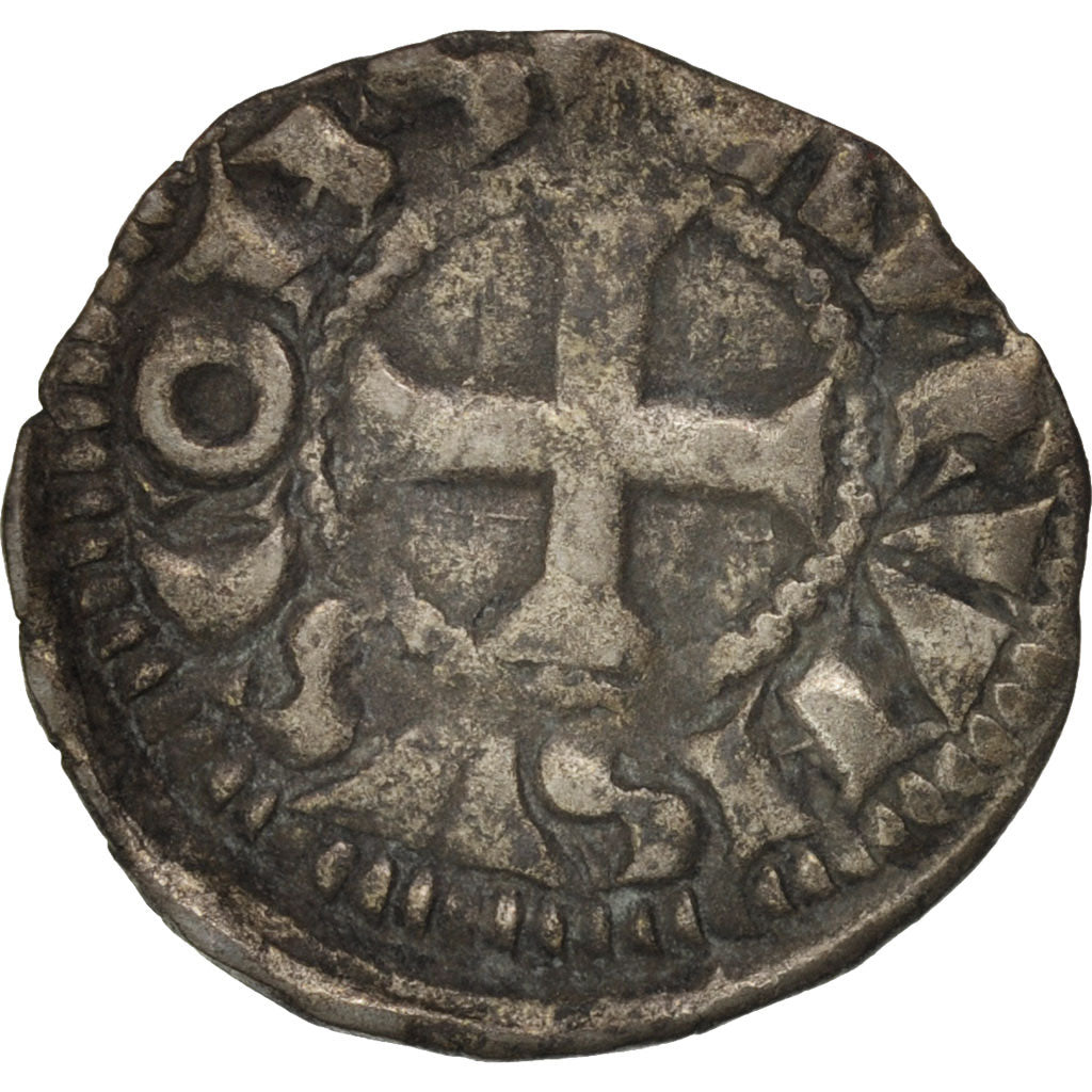 Coin, France, Poitou, Obol, EF(40-45), Silver, Boudeau:432