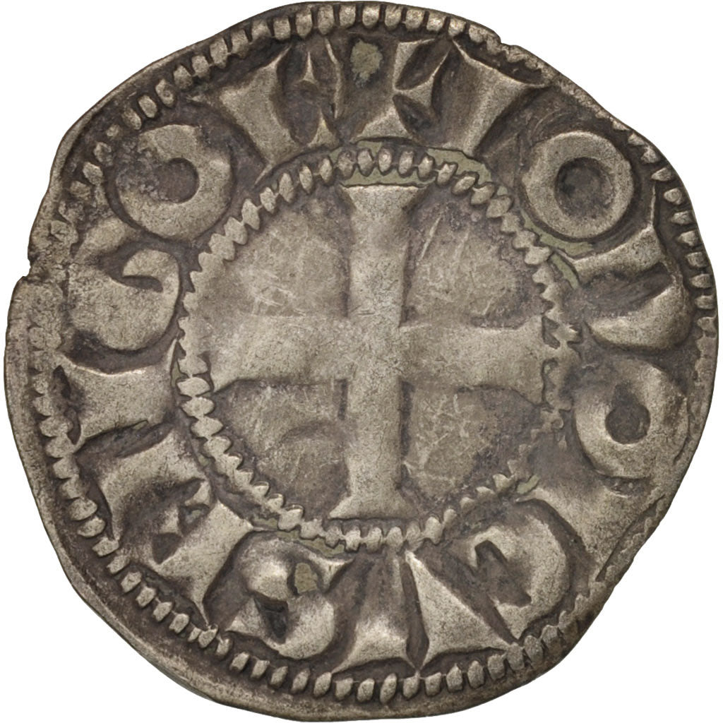 La Marche, Comté de la Marche, Hugues X, Denarius, EF(40-45), Boudeau:438