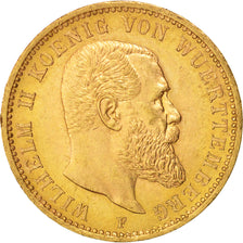 Estados alemanes, WURTTEMBERG, Wilhelm II, 20 Mark, 1900, Freudenstadt, EBC+