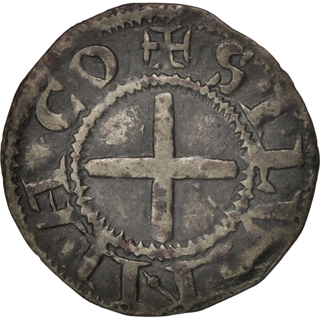 Coin, France, Bourbonnais, Denarius, EF(40-45), Silver, Boudeau:358