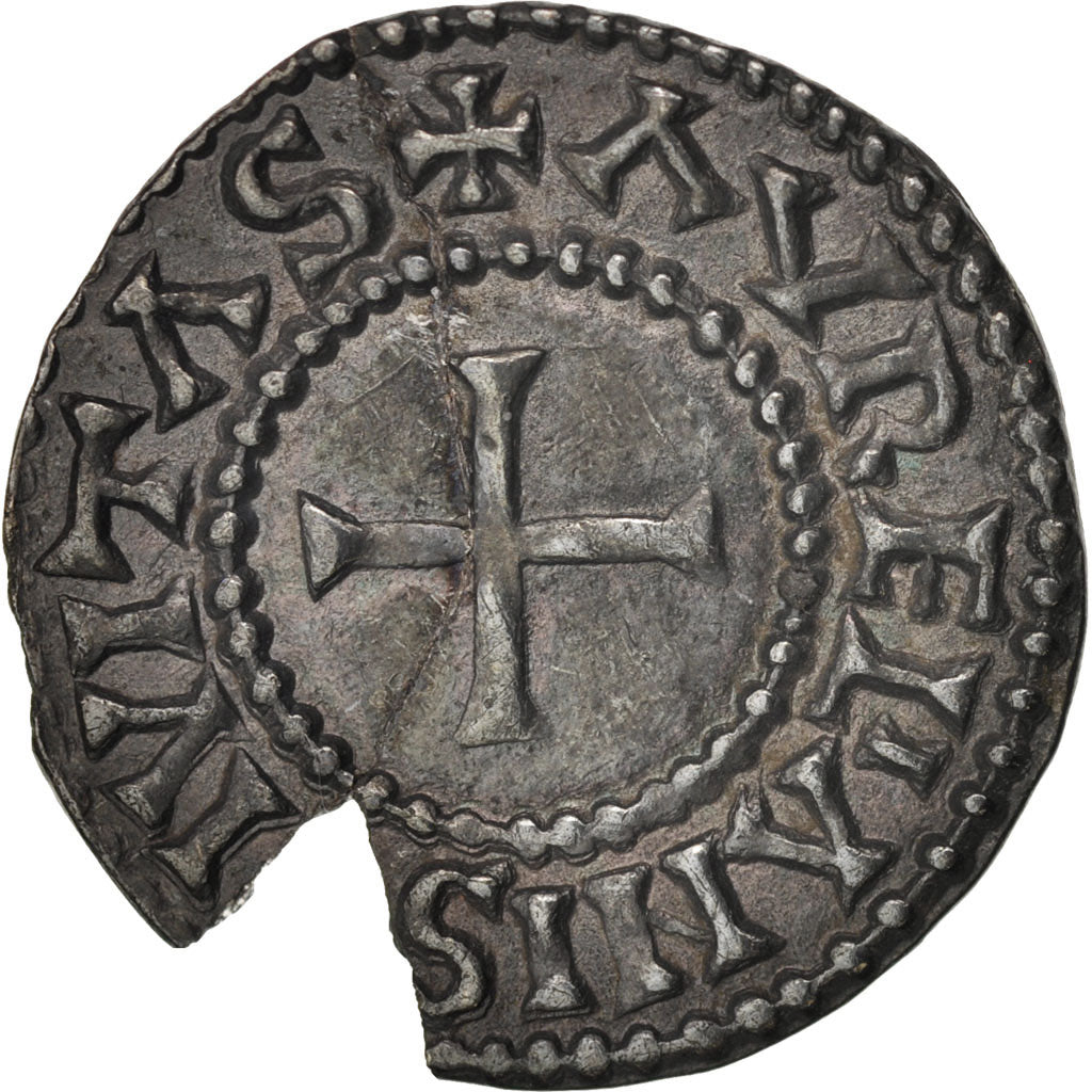 France, Charles II le Chauve, Denarius, Orléans, AU(50-53), Silver, Prou:515