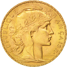 Francia, Marianne, 20 Francs, 1907, SC+, Oro, KM:857, Gadoury:1064a