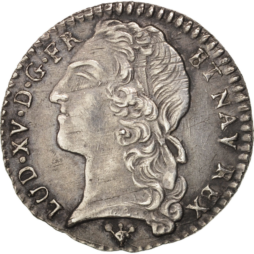 Monnaie, France, Louis XV, 1/10 Écu au bandeau, 12 Sols, 1/10 ECU, 1767, Reims