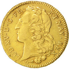 Francia, Louis XV, Double Louis d'or, 1743, Reims, BB, Oro, Gadoury:346