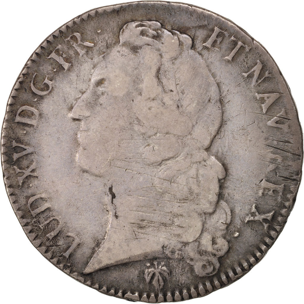 France, Louis XV, Écu au bandeau, 1769, Reims, VF(20-25), Silver, Gadoury:322