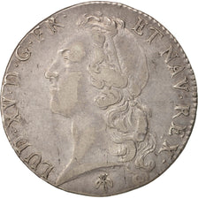 France, Louis XV, Écu au bandeau, 1771, Reims, EF(40-45), Silver, unpublished