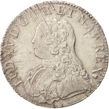 Frankreich, Louis XV, Écu aux branches d'olivier, 1733, Reims, SS, Silber