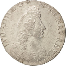 Munten, Frankrijk, Louis XIV, Écu aux 8 L, Ecu, 1704, Reims, ZF+, Zilver