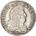 France, Louis XIV, 1/2 Écu aux 8 L, 1691, Reims, AU(50-53), Silver, KM:273.14