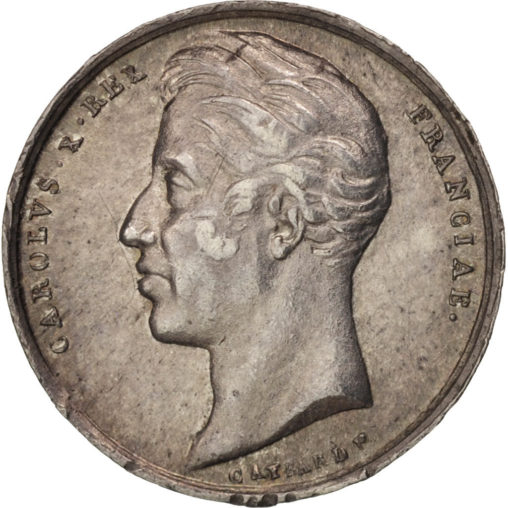 Frankreich, Medal, Charles X, History, 1825, Gayrard, VZ, Silber