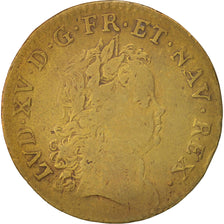 France, Token, Royal, Louis XV, Coronation at Reims, 1723, VF(20-25), Brass