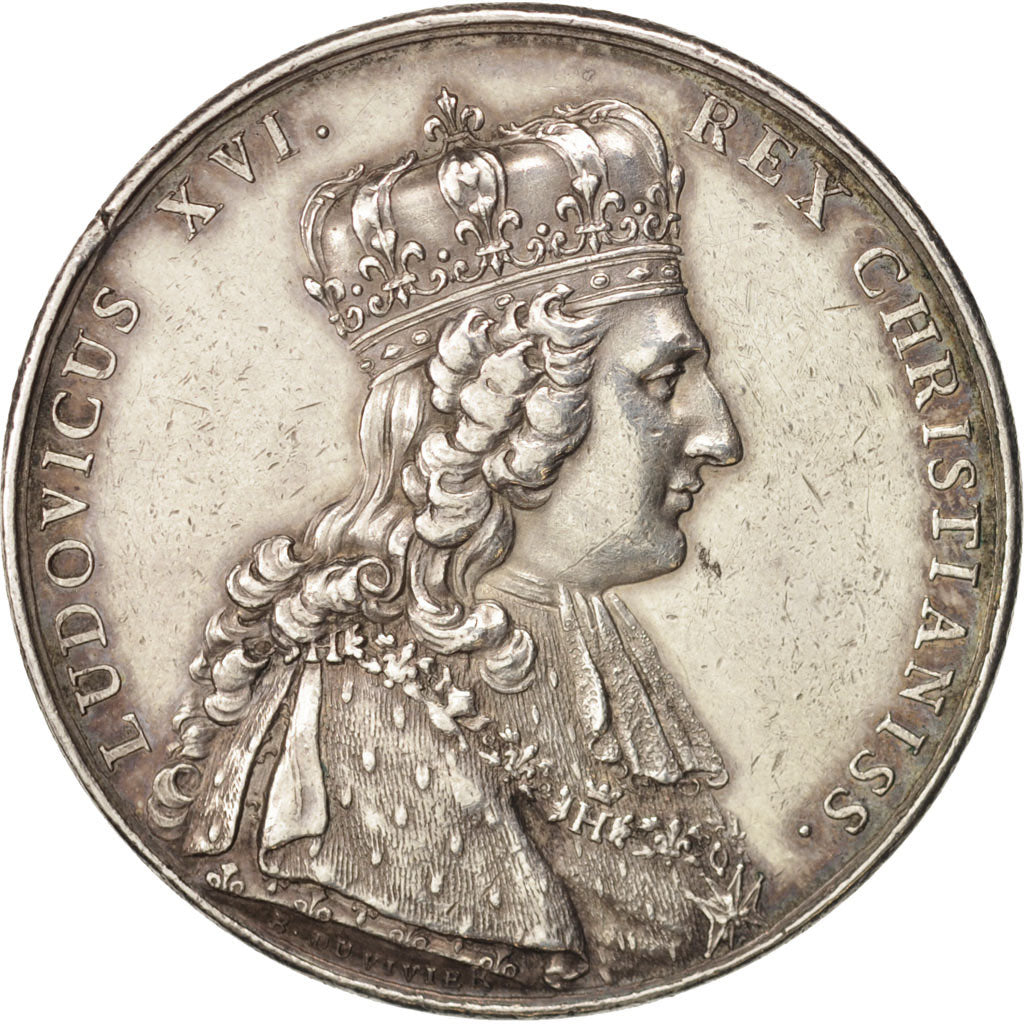 France, Medal, History, 1775, Duvivier, AU(50-53), Silver