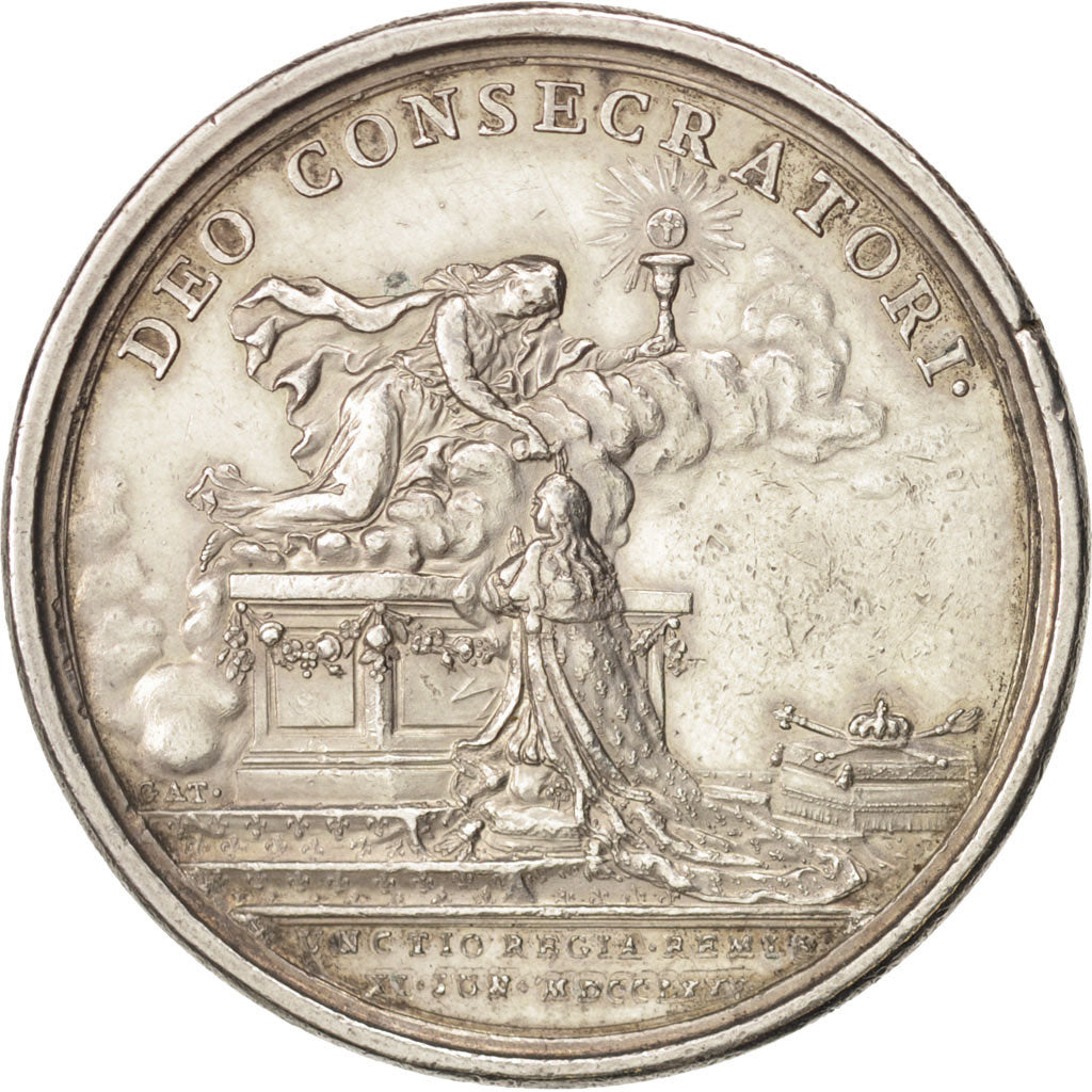 France, Medal, History, 1775, Duvivier, AU(50-53), Silver