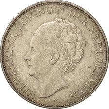 Coin, Netherlands, Wilhelmina I, 2-1/2 Gulden, 1929, EF(40-45), Silver, KM:165