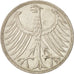 GERMANY - FEDERAL REPUBLIC, 5 Mark, 1966, Karlsruhe, AU(55-58), Silver, KM:112.1