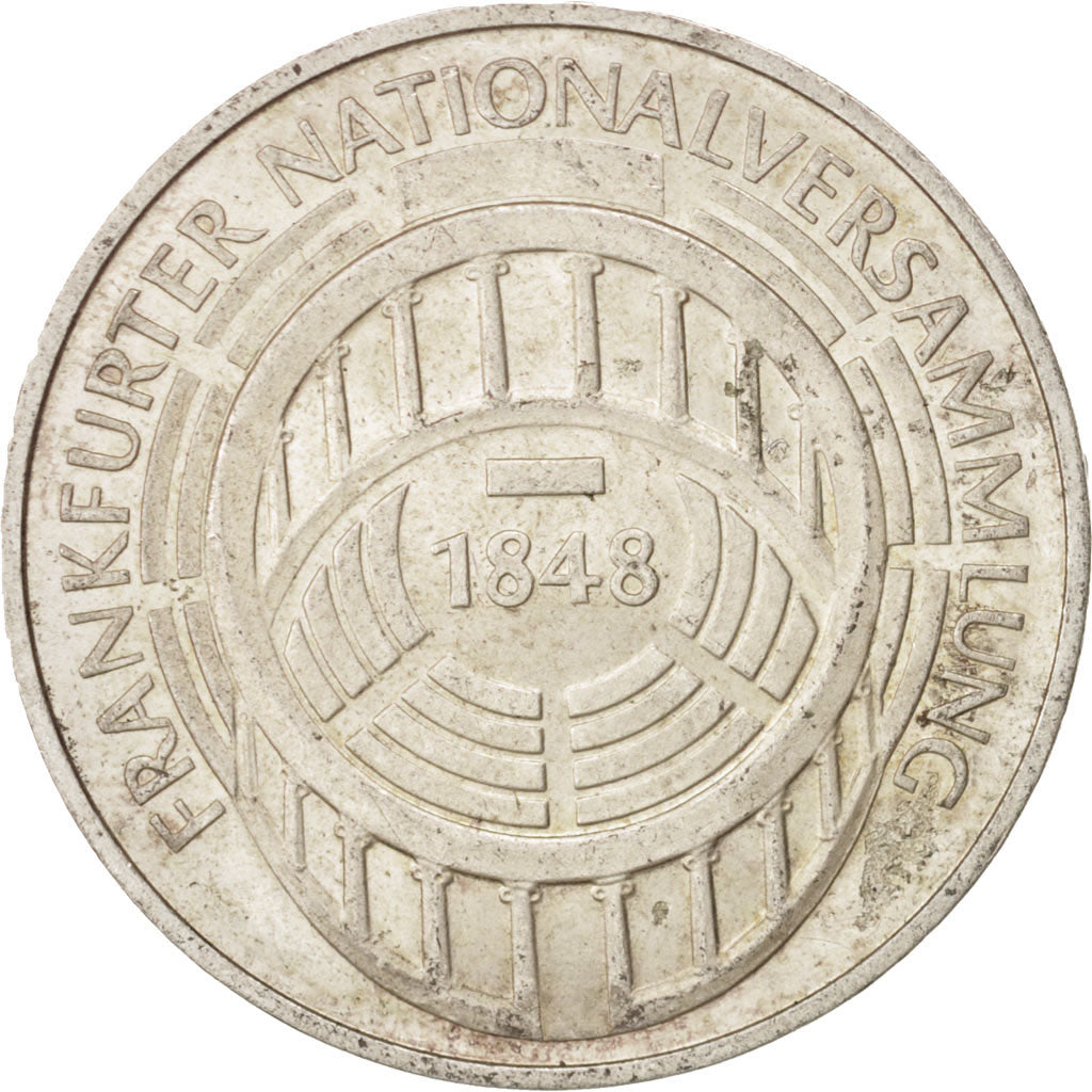 GERMANY - FEDERAL REPUBLIC, 5 Mark, 1973, Karlsruhe, MS(60-62), Silver