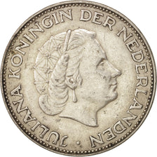 Coin, Netherlands, Juliana, 2-1/2 Gulden, 1959, AU(50-53), Silver, KM:185