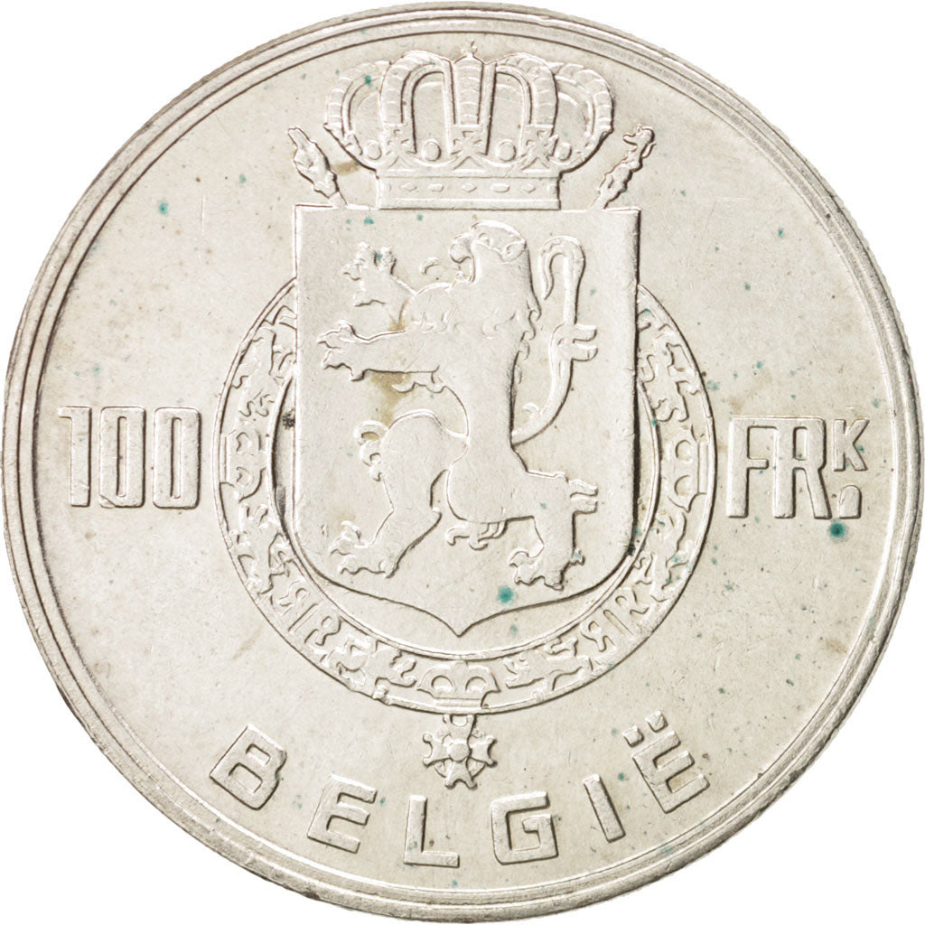 Belgium, 100 Francs, 100 Frank, 1948, EF(40-45), Silver, KM:138.1