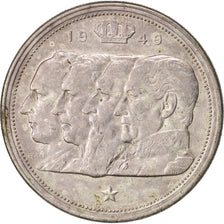 Coin, Belgium, 100 Francs, 100 Frank, 1949, EF(40-45), Silver, KM:139.1