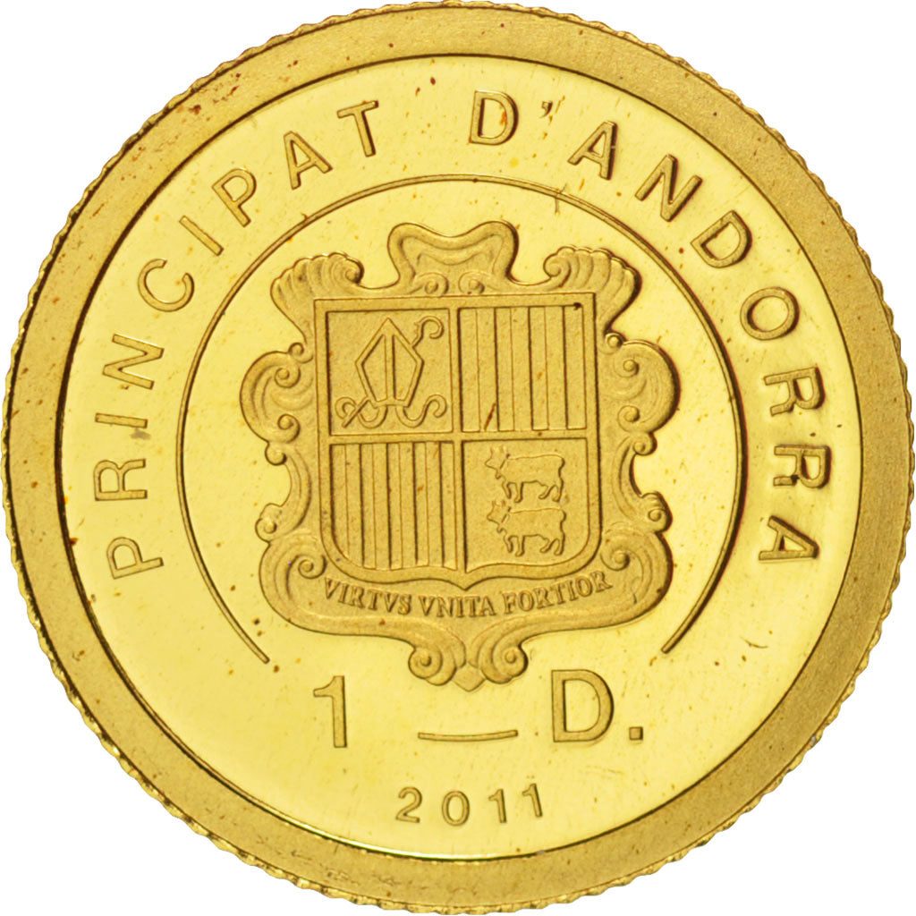 Andorra, Diner, 2011, Napoleon Bonaparte, MS(65-70), Gold