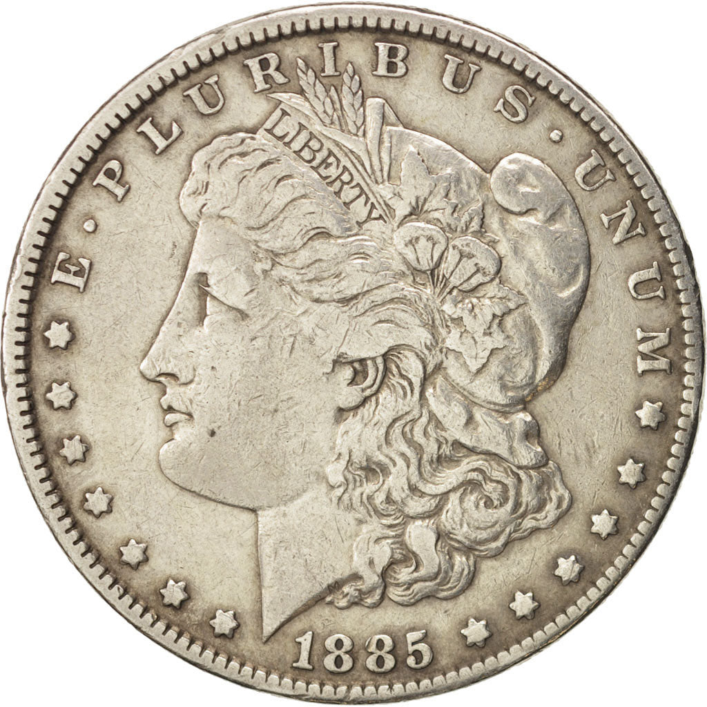 United States, Morgan Dollar, 1885, U.S. Mint, Philadelphia, EF(40-45), Silver